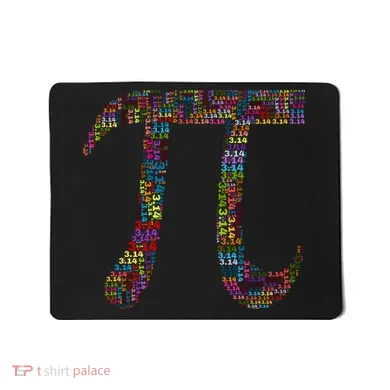 Colorful Pi Date Math Mousepad