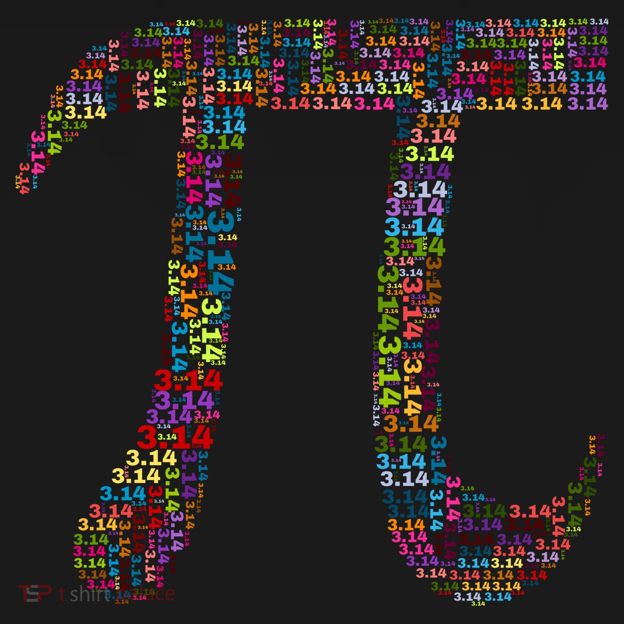 Colorful Pi Date Math Ornament