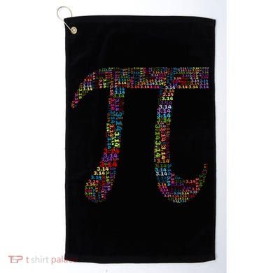 Colorful Pi Date Math Golf Towel