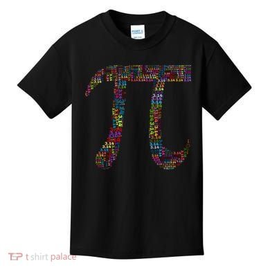 Colorful Pi Date Math Kids T-Shirt
