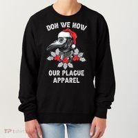 Christmas Plague Doctor Mask Don We Now Our Plague Apparel Women's Sweatshirt thumb 0