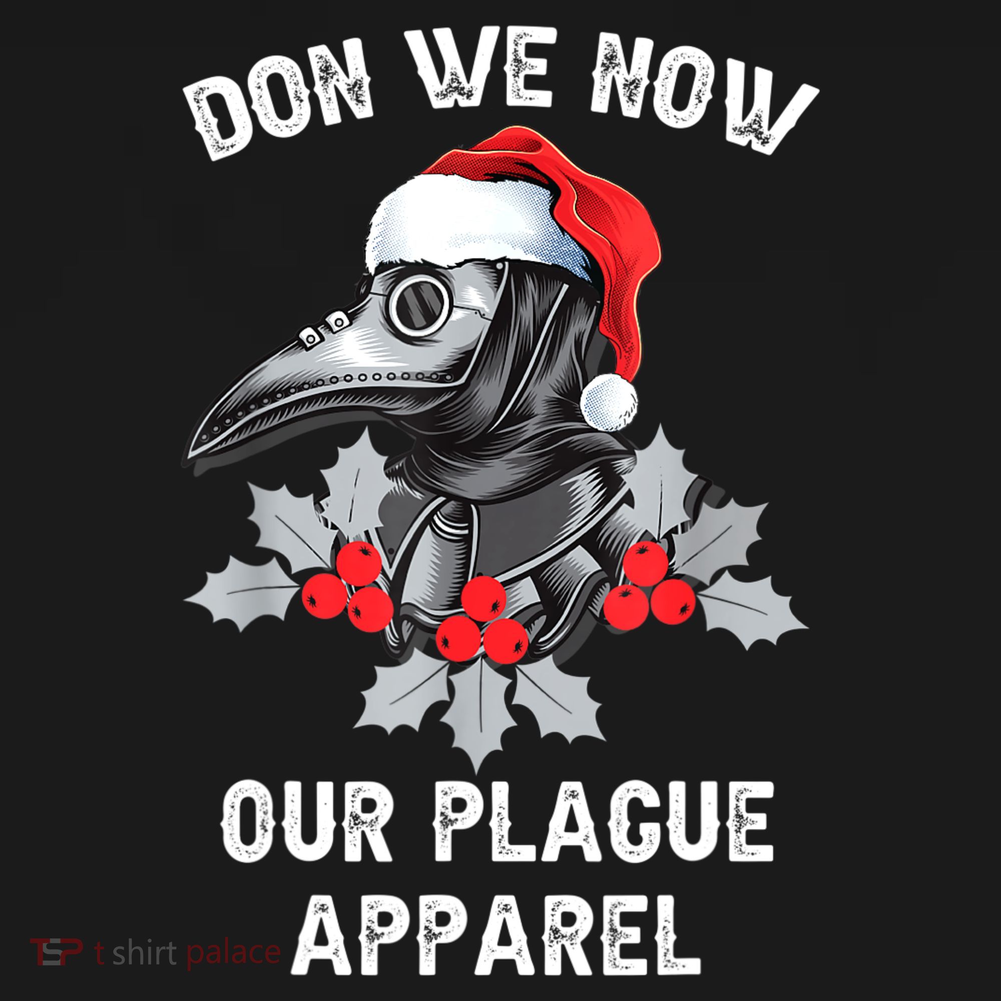 Christmas Plague Doctor Mask Don We Now Our Plague Apparel Women's Hoodie
