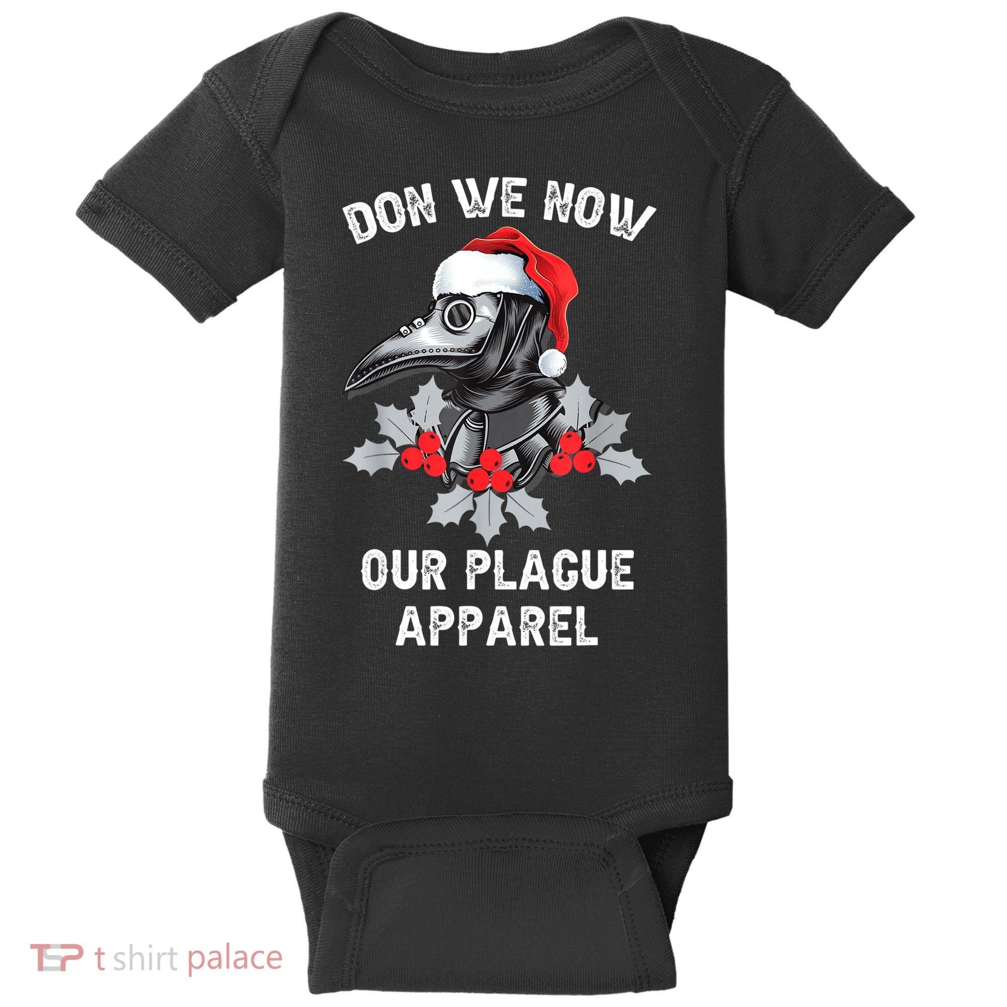 Christmas Plague Doctor Mask Don We Now Our Plague Apparel Baby Bodysuit