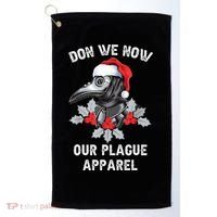 Christmas Plague Doctor Mask Don We Now Our Plague Apparel Golf Towel thumb 0