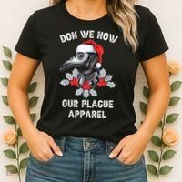 Christmas Plague Doctor Mask Don We Now Our Plague Apparel Women's T-Shirt thumb 2