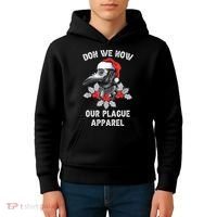 Christmas Plague Doctor Mask Don We Now Our Plague Apparel Kids Hoodie thumb 4
