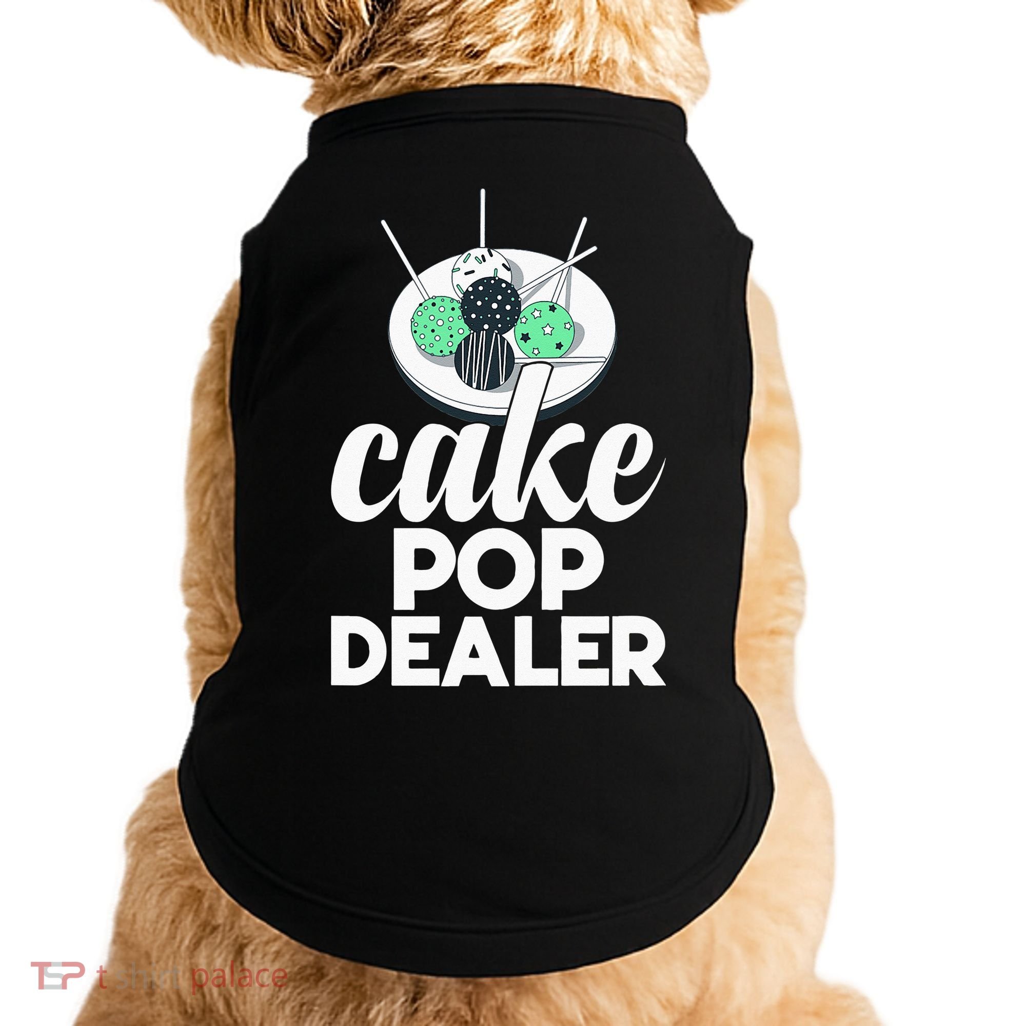 Cake Pop Dealer Funny Cake Baking Coloured Cakepop Baker Doggie Tank