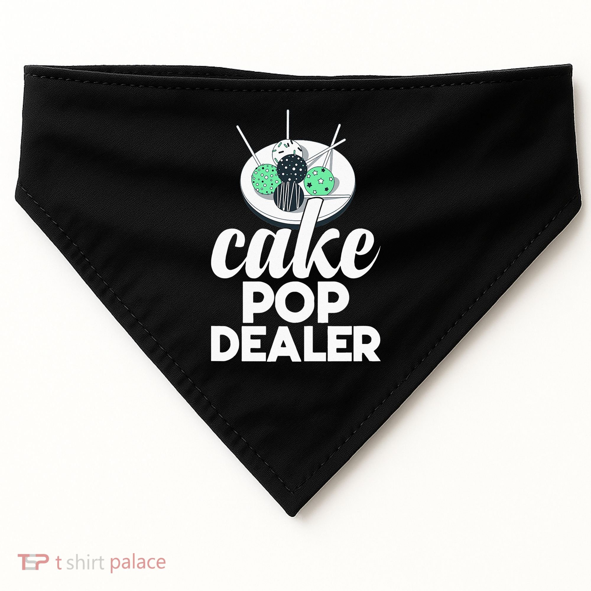 Cake Pop Dealer Funny Cake Baking Coloured Cakepop Baker USA-Made Doggie Bandana