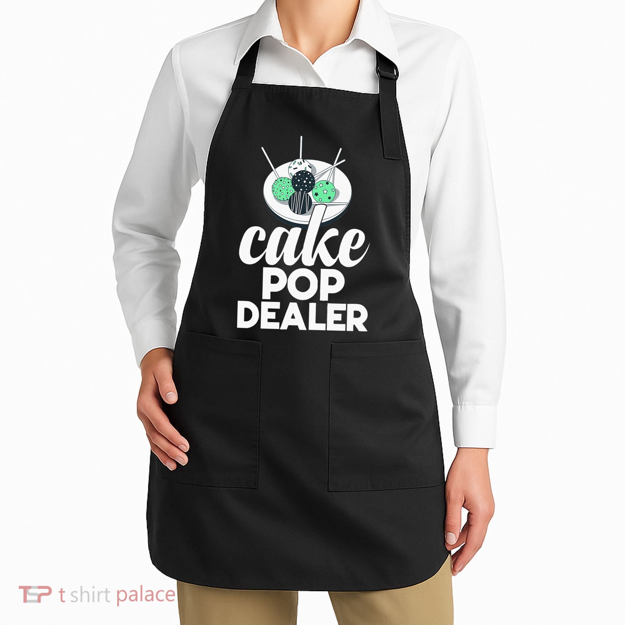 Cake Pop Dealer Funny Cake Baking Coloured Cakepop Baker Apron