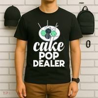 Cake Pop Dealer Funny Cake Baking Coloured Cakepop Baker T-Shirt thumb 6