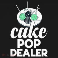 Cake Pop Dealer Funny Cake Baking Coloured Cakepop Baker Button thumb 1