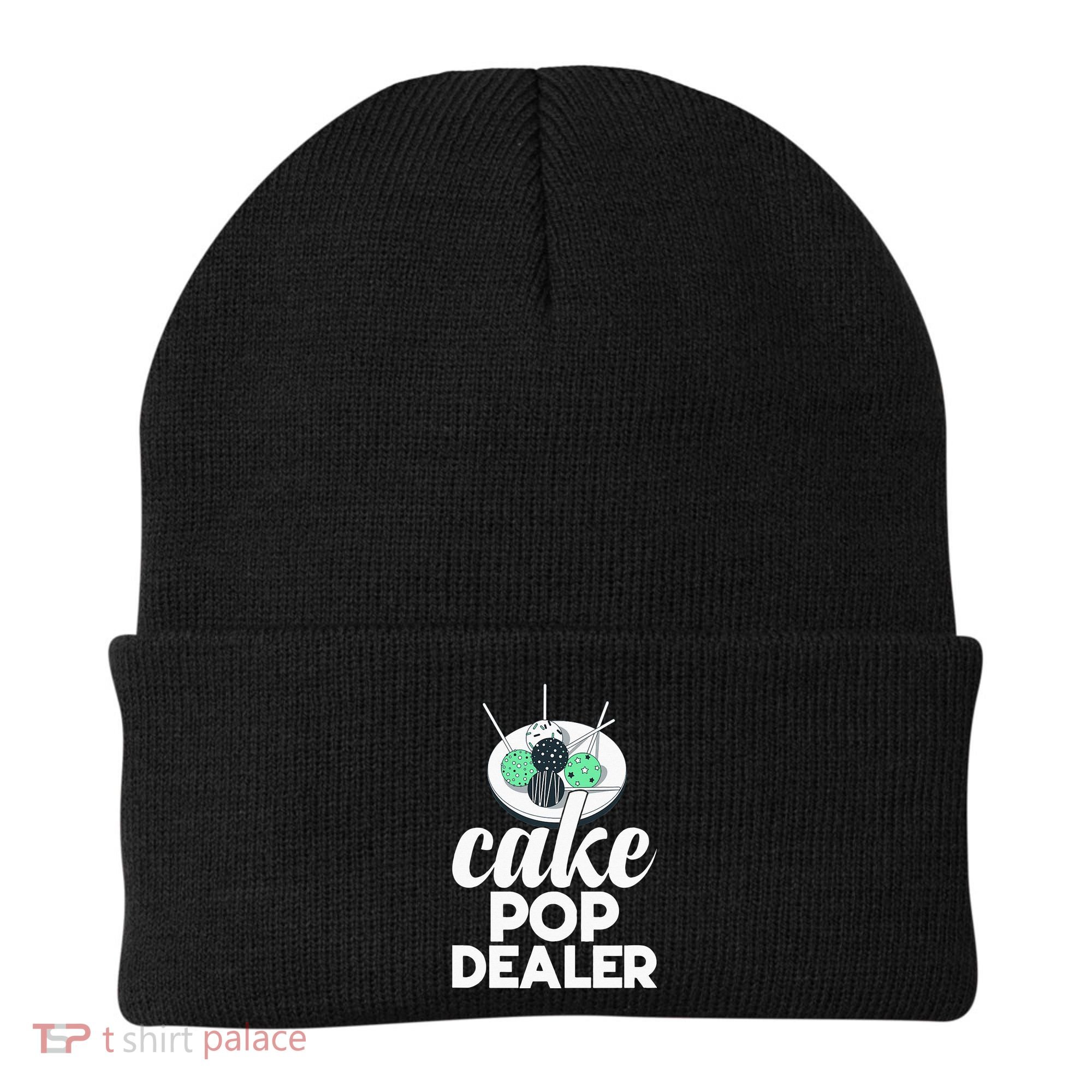 Cake Pop Dealer Funny Cake Baking Coloured Cakepop Baker Beanie