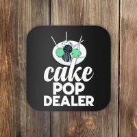Cake Pop Dealer Funny Cake Baking Coloured Cakepop Baker Coaster thumb 0