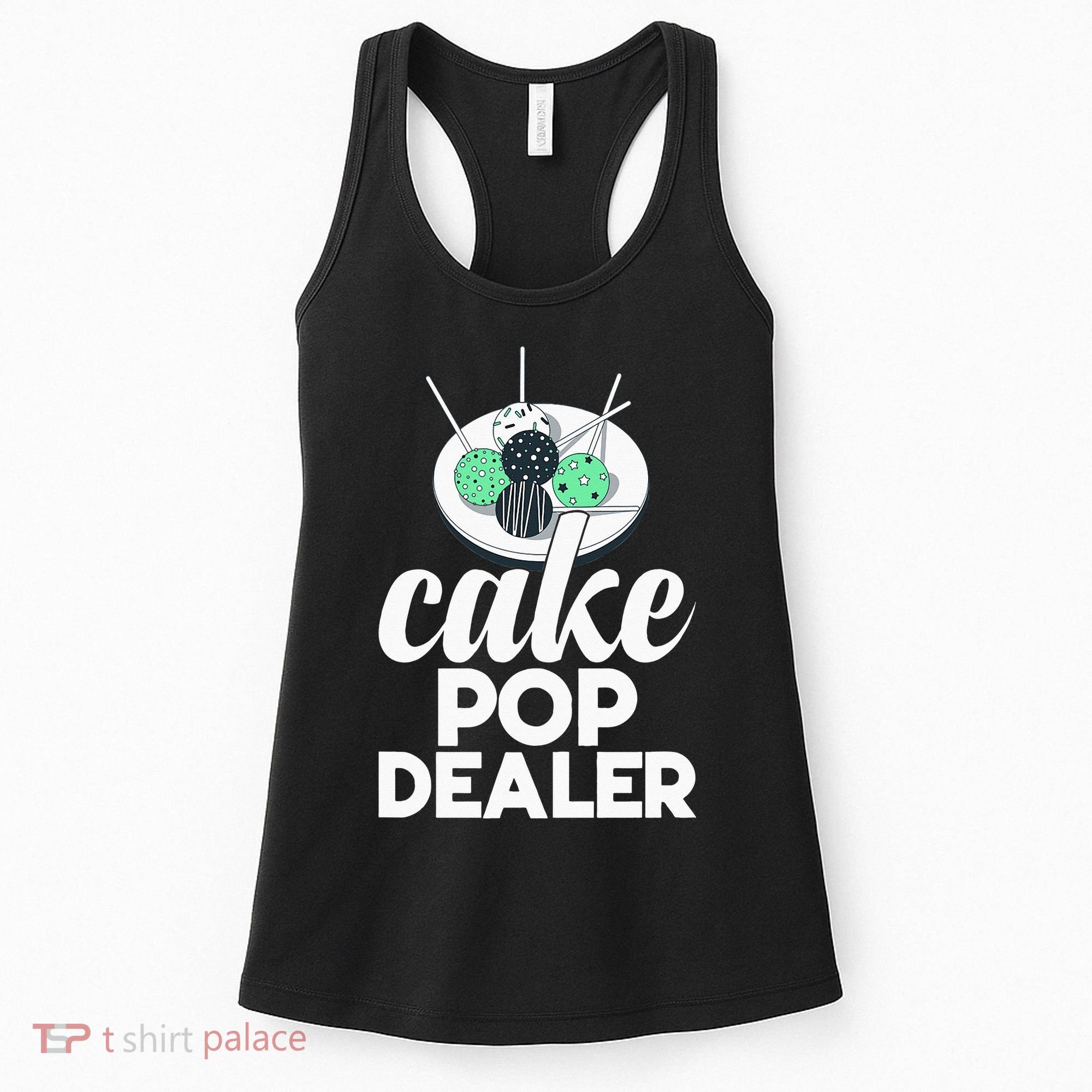Cake Pop Dealer Funny Cake Baking Coloured Cakepop Baker Women's Tank Top