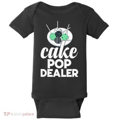 Cake Pop Dealer Funny Cake Baking Coloured Cakepop Baker Baby Bodysuit