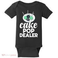 Cake Pop Dealer Funny Cake Baking Coloured Cakepop Baker Baby Bodysuit thumb 0