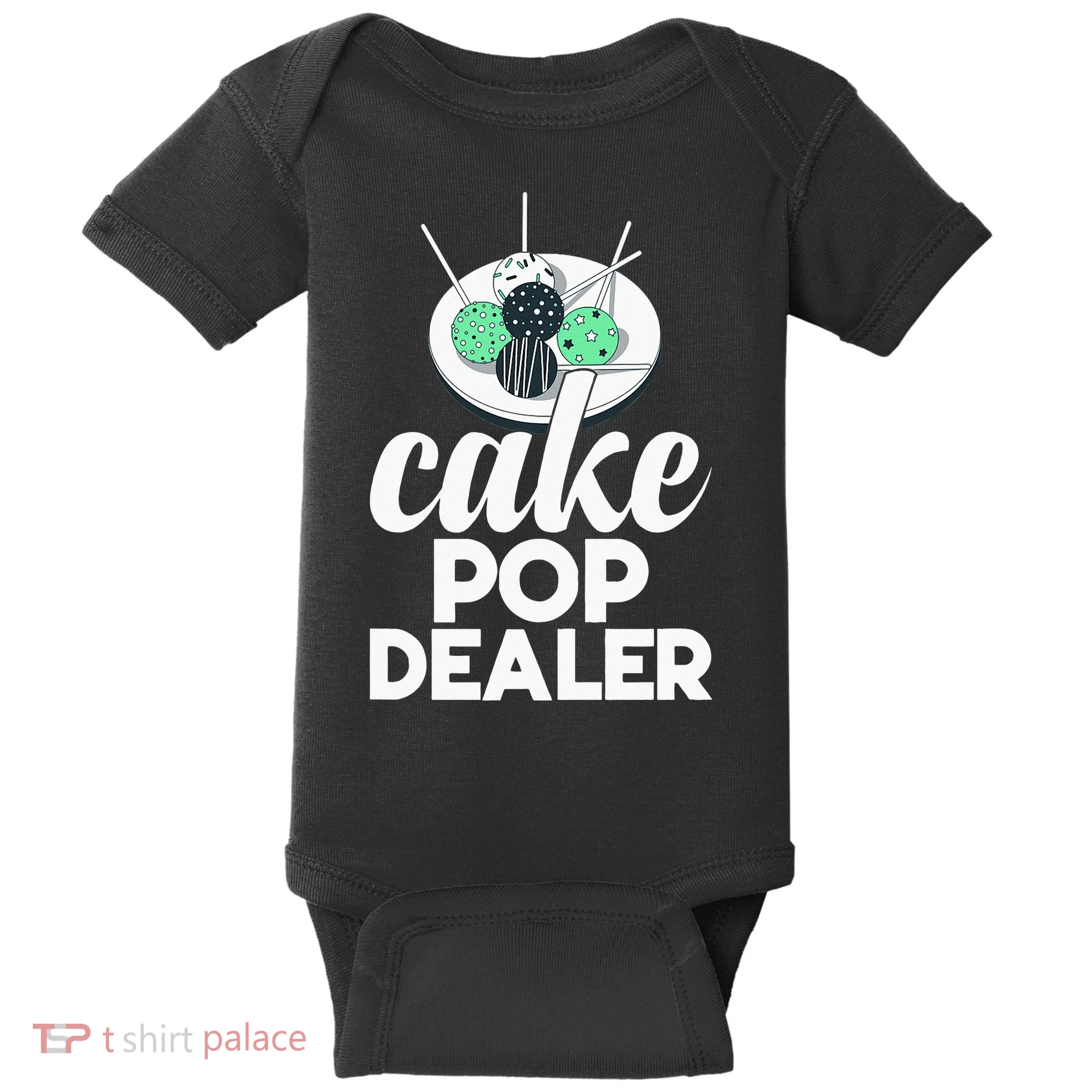 Cake Pop Dealer Funny Cake Baking Coloured Cakepop Baker Baby Bodysuit