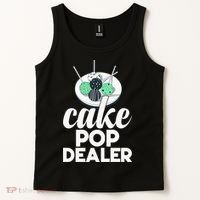 Cake Pop Dealer Funny Cake Baking Coloured Cakepop Baker Tank Top thumb 2