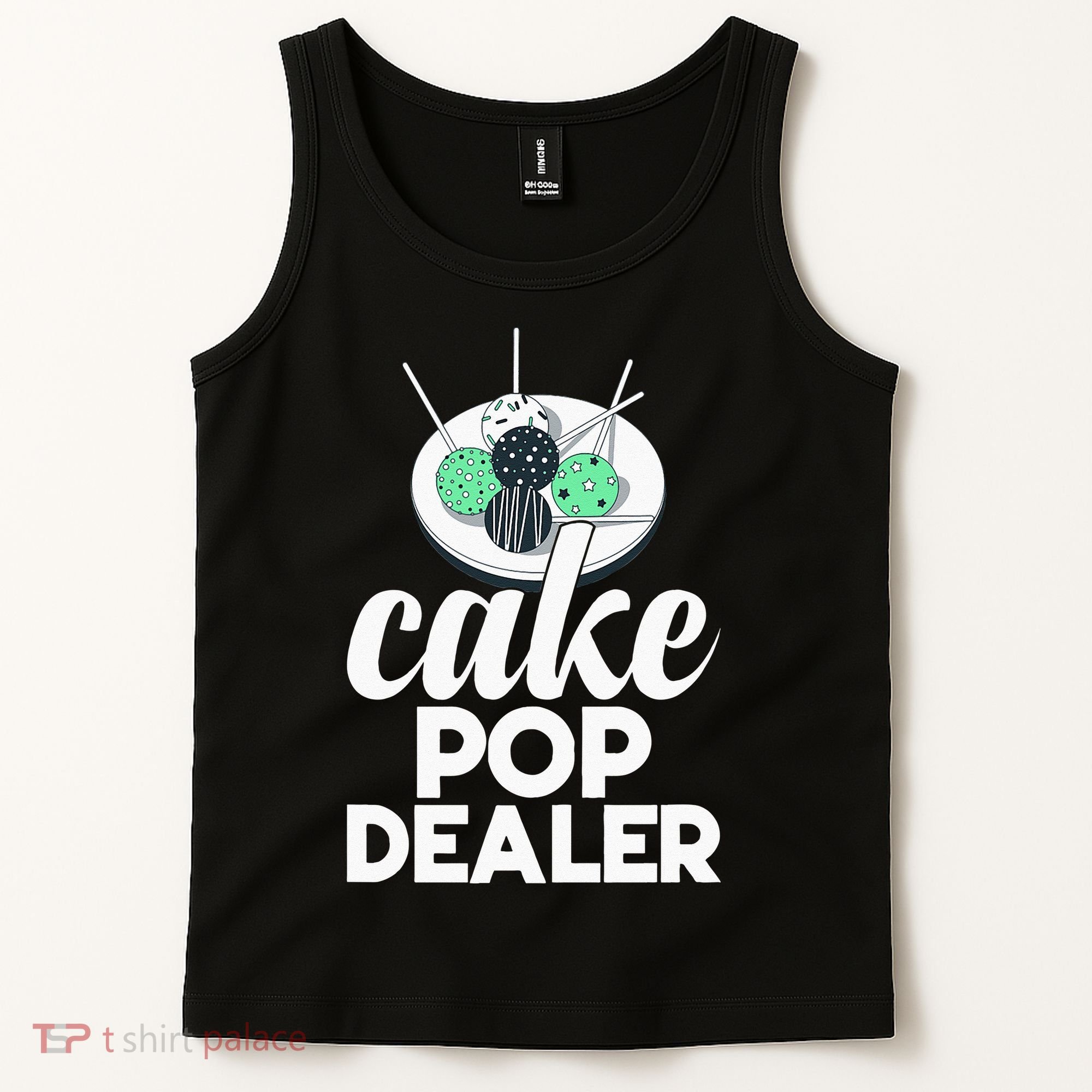 Cake Pop Dealer Funny Cake Baking Coloured Cakepop Baker Tank Top
