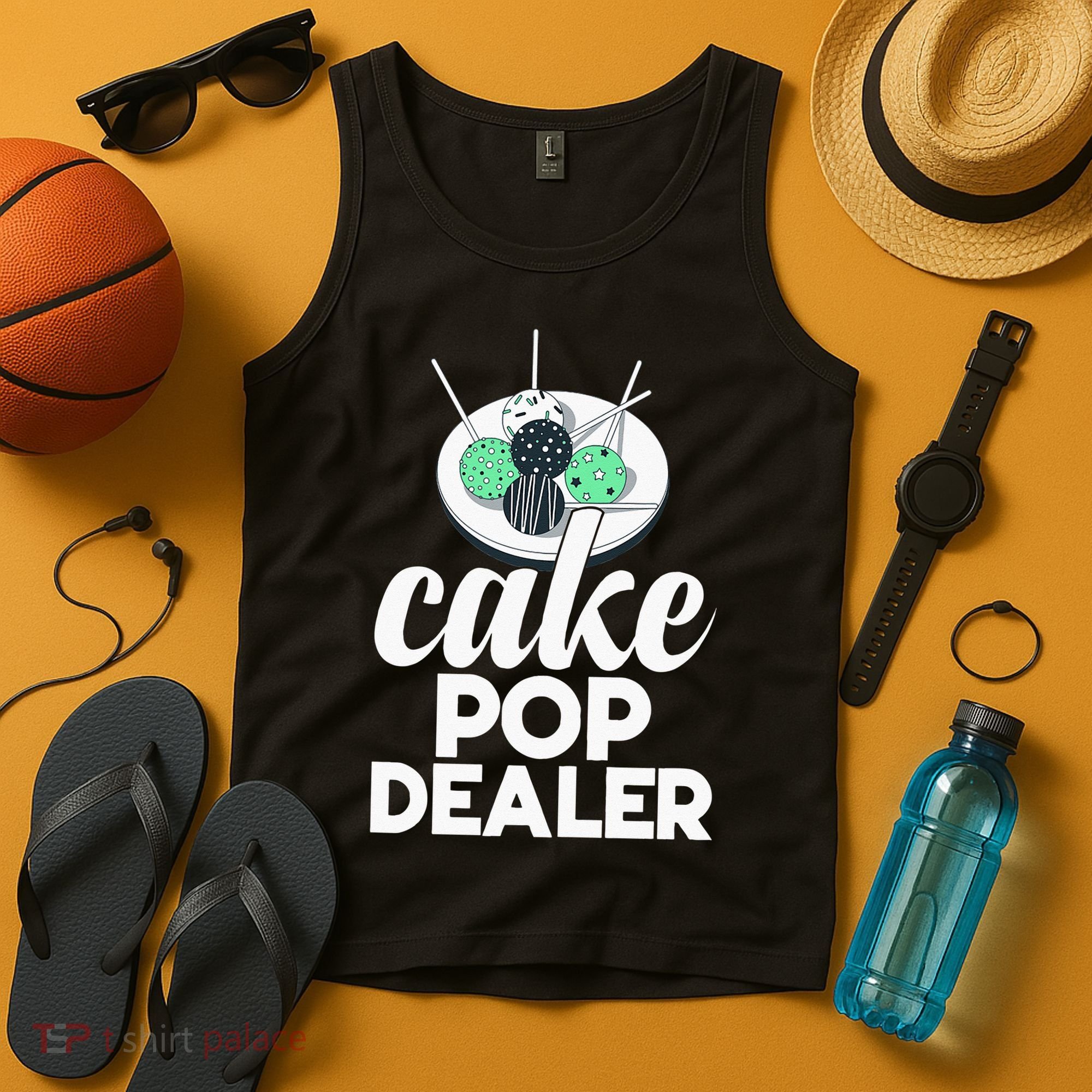 Cake Pop Dealer Funny Cake Baking Coloured Cakepop Baker Tank Top
