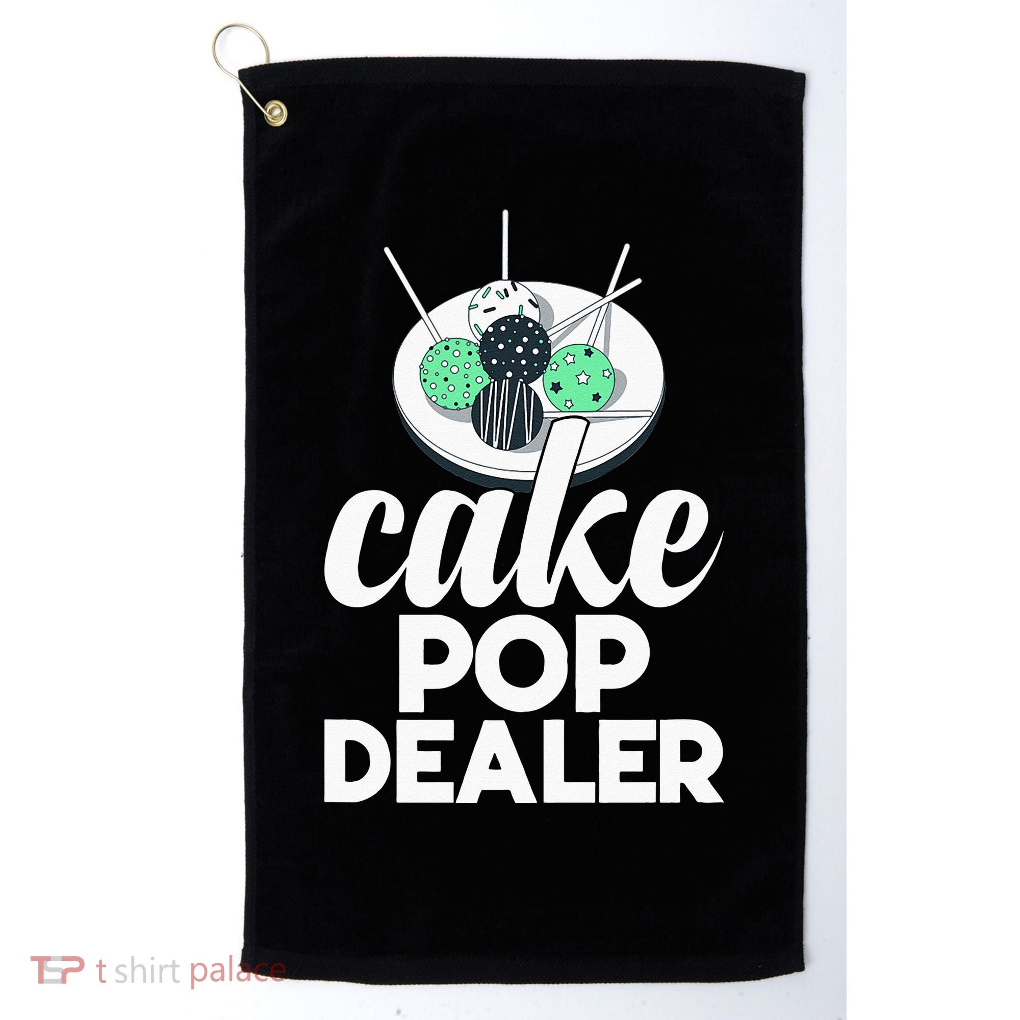 Cake Pop Dealer Funny Cake Baking Coloured Cakepop Baker Golf Towel