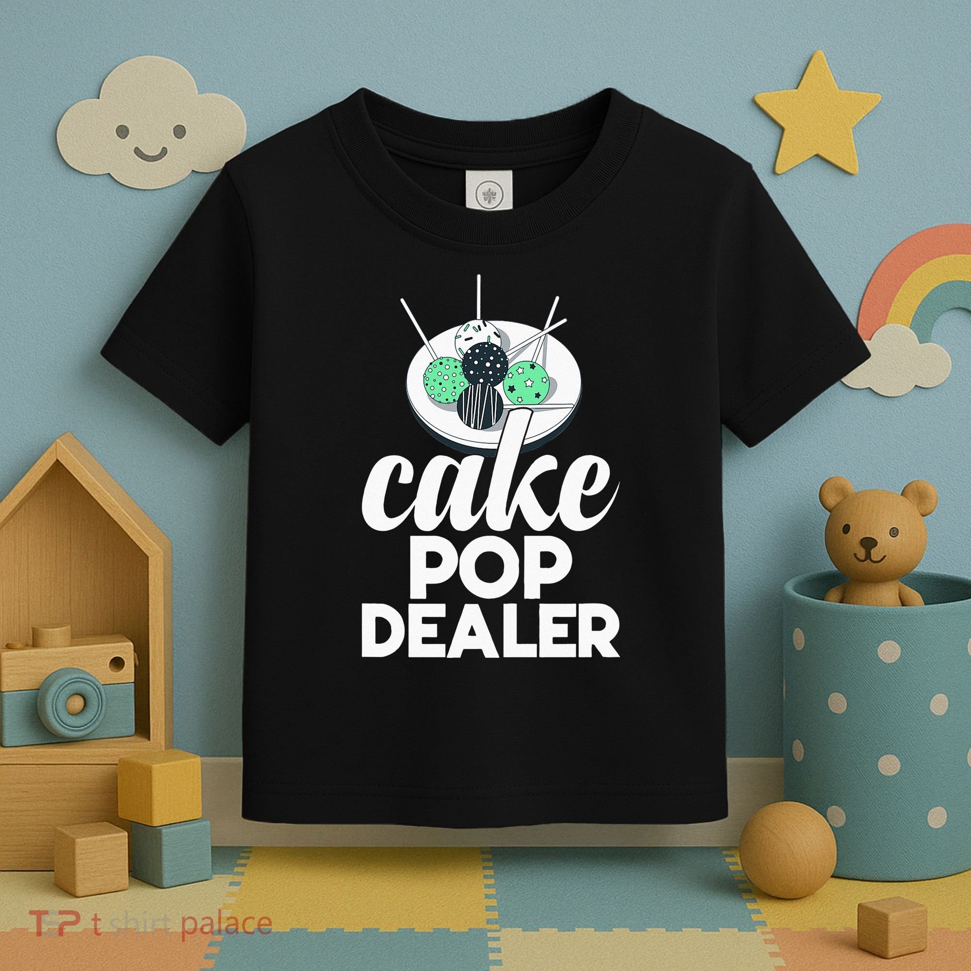 Cake Pop Dealer Funny Cake Baking Coloured Cakepop Baker Toddler T-Shirt