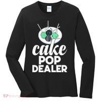 Cake Pop Dealer Funny Cake Baking Coloured Cakepop Baker Women's Long Sleeve Shirt thumb 0