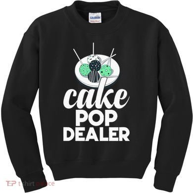 Cake Pop Dealer Funny Cake Baking Coloured Cakepop Baker Kids Sweatshirt