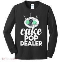 Cake Pop Dealer Funny Cake Baking Coloured Cakepop Baker Kids Long Sleeve Shirt thumb 0