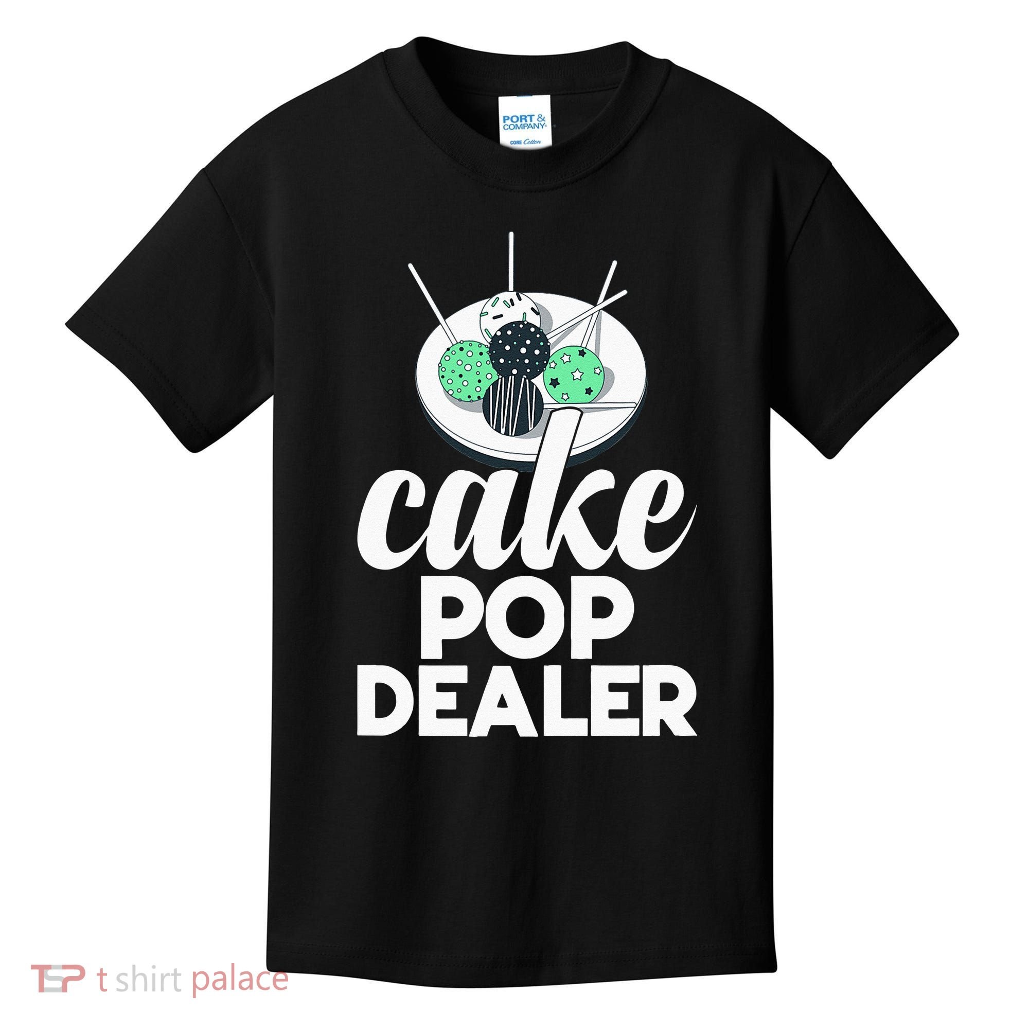Cake Pop Dealer Funny Cake Baking Coloured Cakepop Baker Kids T-Shirt