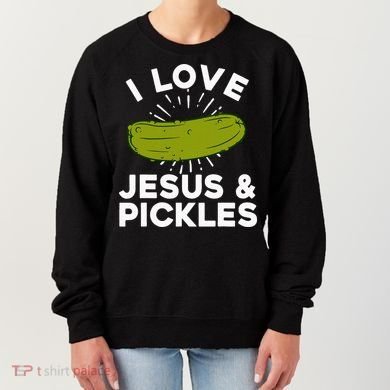 Cute Pickle Design Jesus Pickle Lovers Women's Sweatshirt