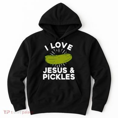 Cute Pickle Design Jesus Pickle Lovers Hoodie