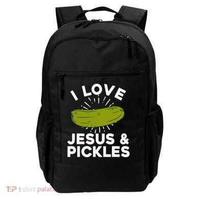 Cute Pickle Design Jesus Pickle Lovers Backpack