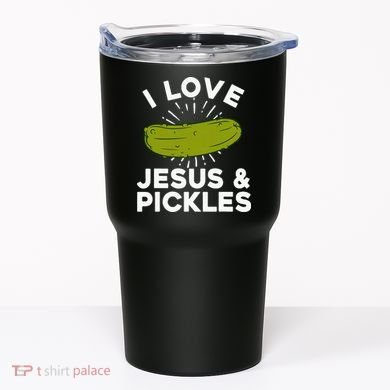 Cute Pickle Design Jesus Pickle Lovers Tumbler