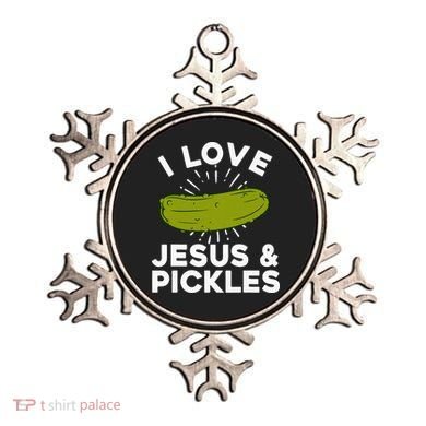 Cute Pickle Design Jesus Pickle Lovers Ornament