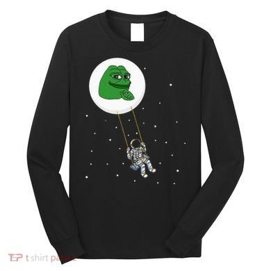 Crypto Pepe Design For Pepe Crypto And Pepe Coin Long Sleeve Shirt