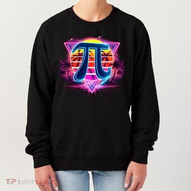 Cool Pi Day Retro Tropical Design Women's Sweatshirt