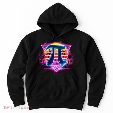 Cool Pi Day Retro Tropical Design Hoodie