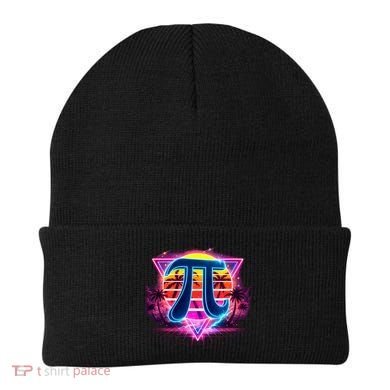 Cool Pi Day Retro Tropical Design Beanie
