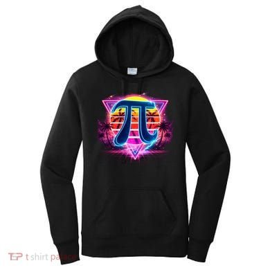 Cool Pi Day Retro Tropical Design Women's Hoodie