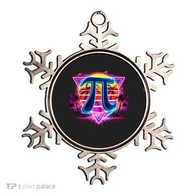 Cool Pi Day Retro Tropical Design Ornament