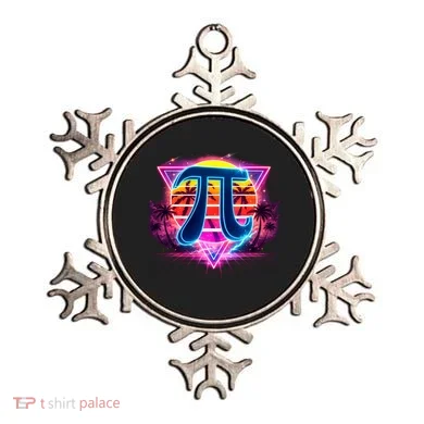 Cool Pi Day Retro Tropical Design Ornament