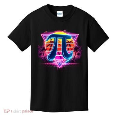 Cool Pi Day Retro Tropical Design Kids T-Shirt