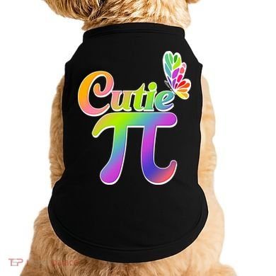 Cute Pi Day 314 Rainbow Butterfly Cutie Pi Doggie Tank