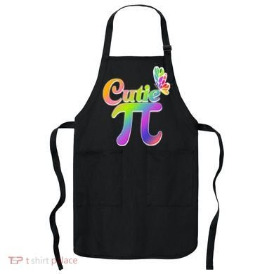 Cute Pi Day 314 Rainbow Butterfly Cutie Pi Apron