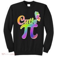 Cute Pi Day 314 Rainbow Butterfly Cutie Pi Sweatshirt thumb 0