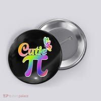 Cute Pi Day 314 Rainbow Butterfly Cutie Pi Button thumb 0