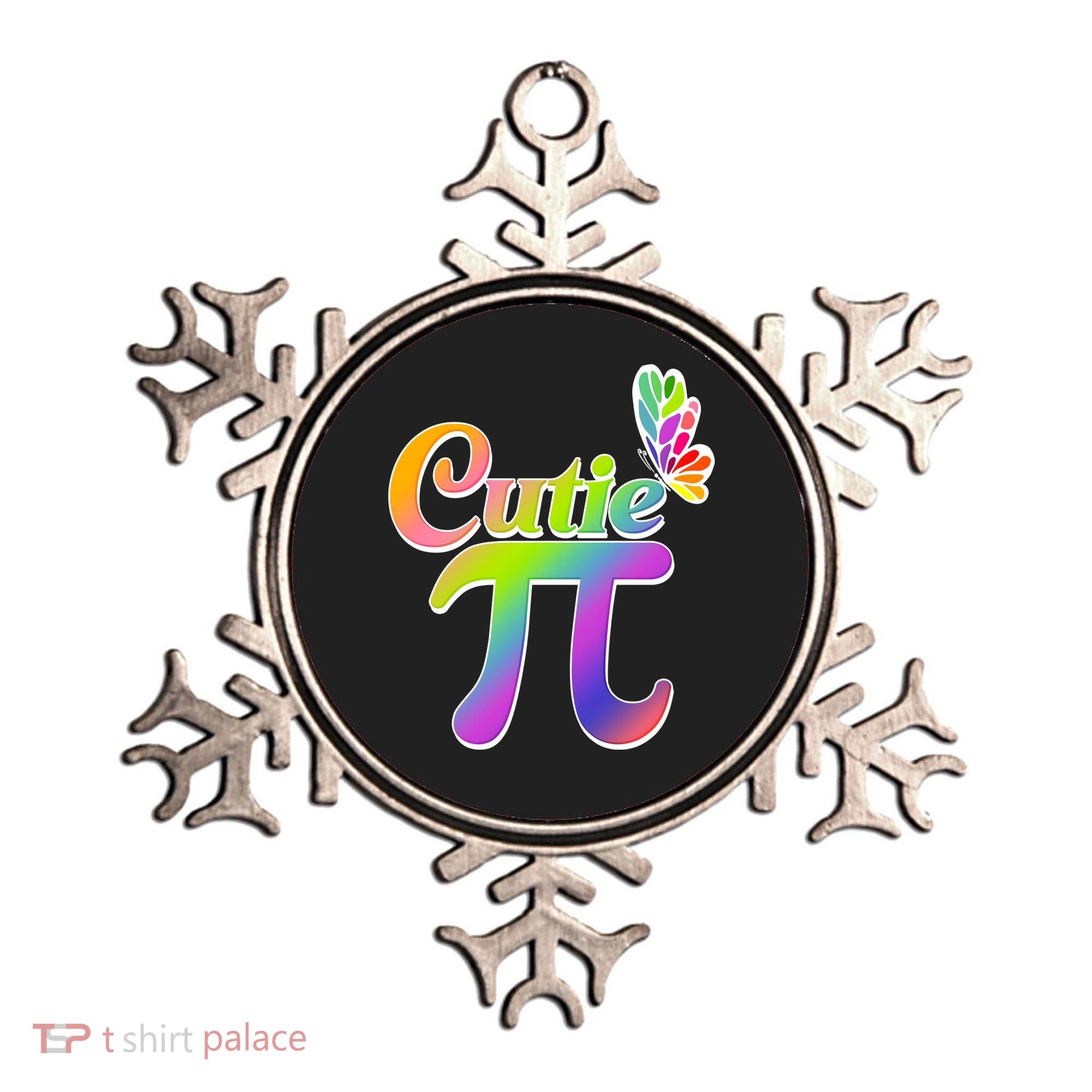 Cute Pi Day 314 Rainbow Butterfly Cutie Pi Ornament
