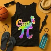 Cute Pi Day 314 Rainbow Butterfly Cutie Pi Tank Top thumb 4