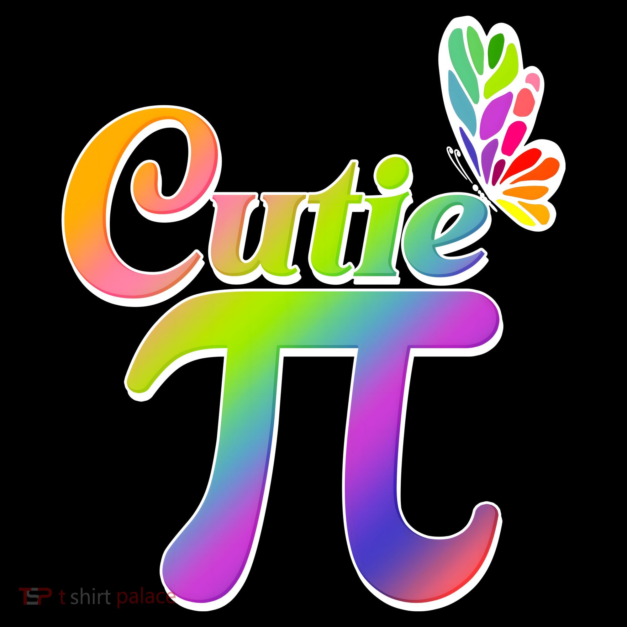 Cute Pi Day 314 Rainbow Butterfly Cutie Pi Tank Top